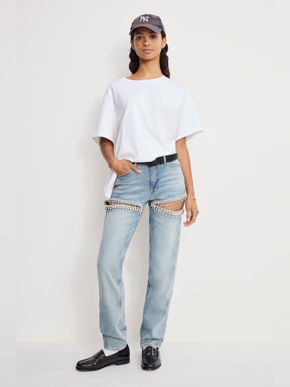 NWT Good American Good Icon Straight Diamond Jeans | 16W (Plus Size)